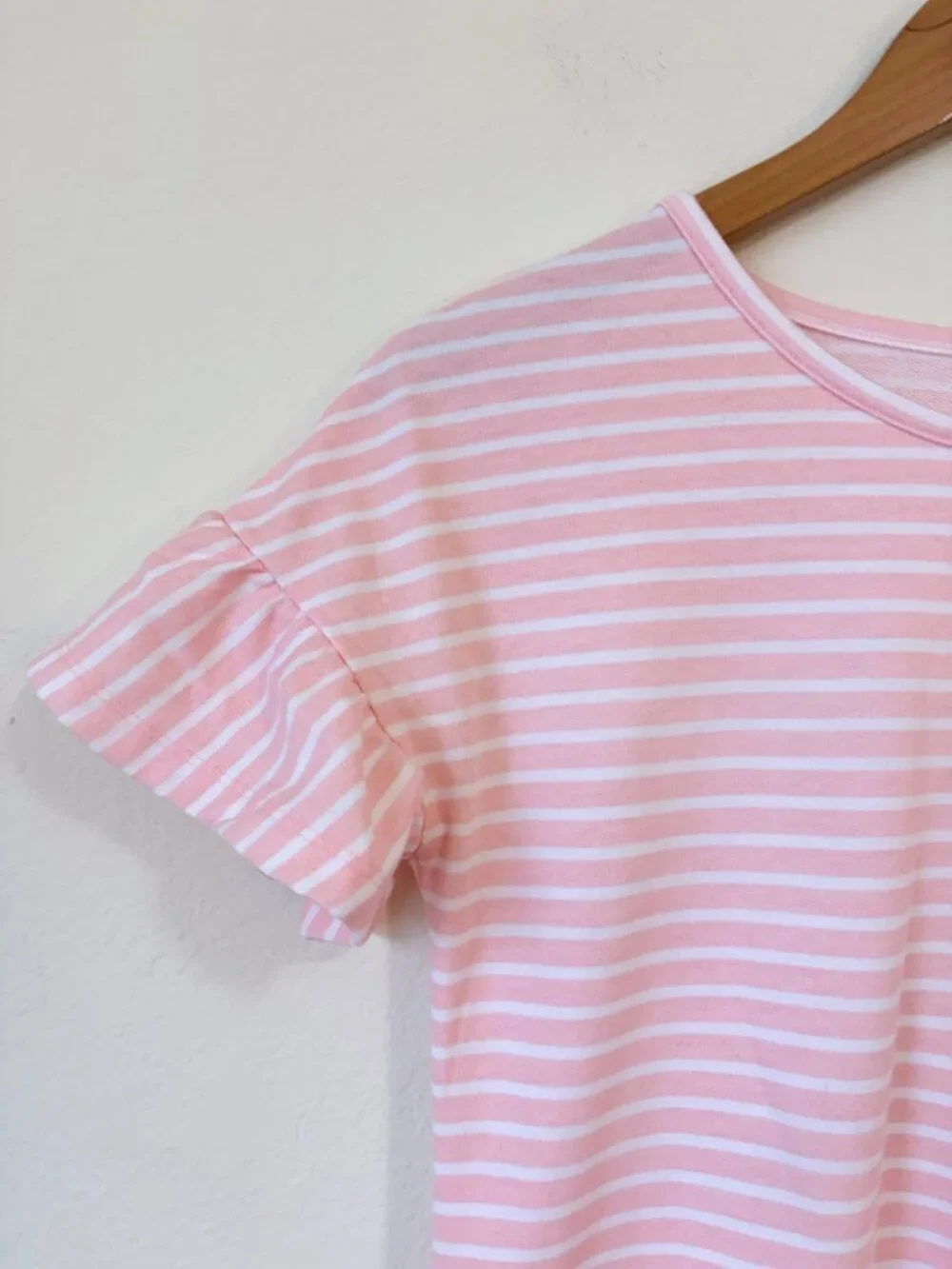 Cat Jack Dress Girls XL Pink Striped Bunny Pocket Detail Easter T-Shirt Dress
